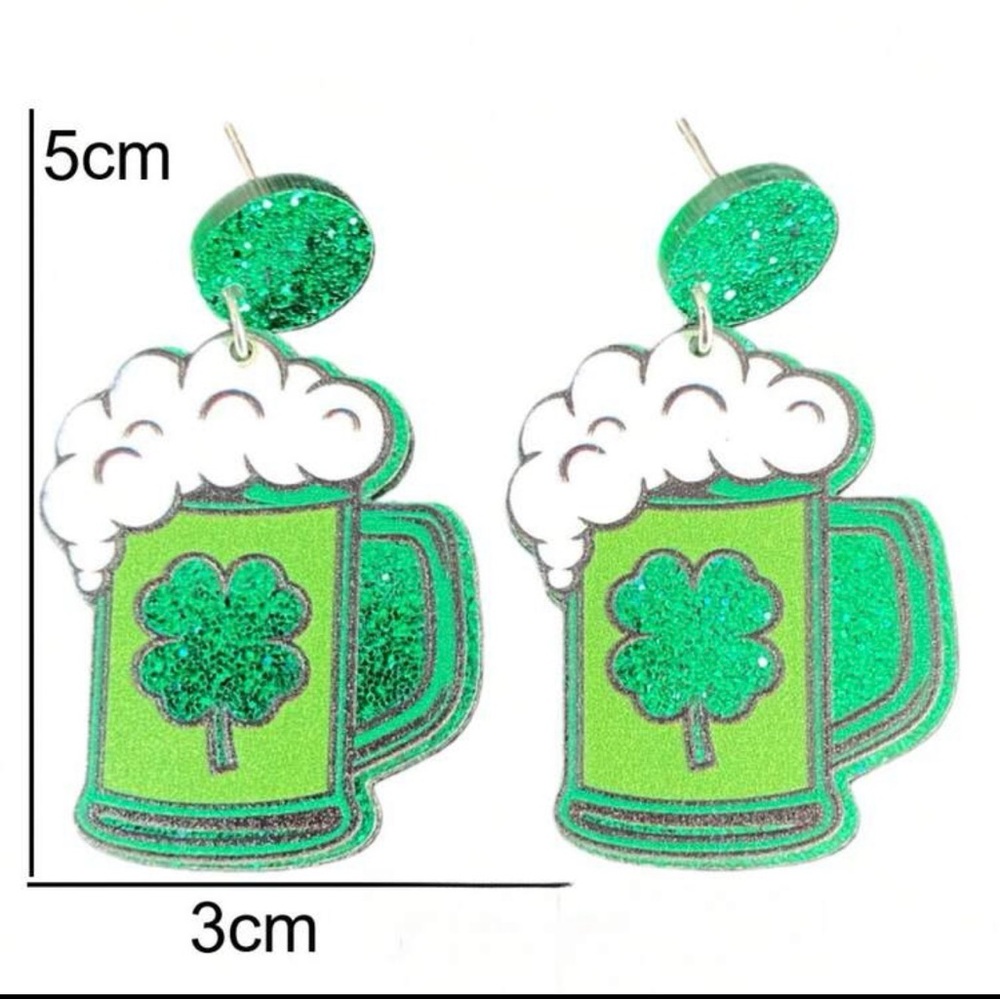 “Buy Now” price for one pair of St Patrick’s Day earrings Your choice - Picture 3 of 5